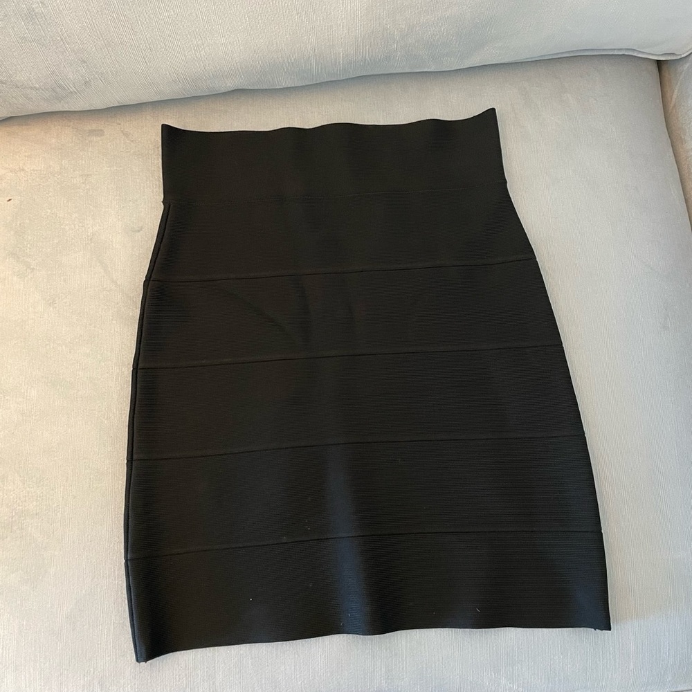 BCBG MAXAZRIA SIMONE TEXTURED POWER SKIRT SIZE S
